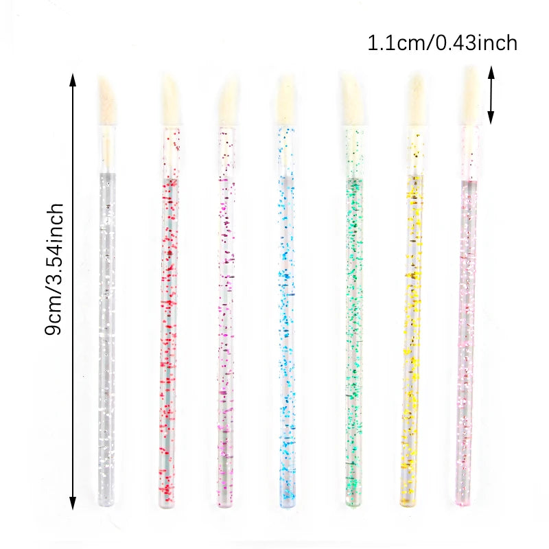 Lanjinglin 5/50 Pcs Lip Brush Reusable Makeup Brushes Lipstick Applicator Wands Eyelashes Extension Tool Beauty Accessories