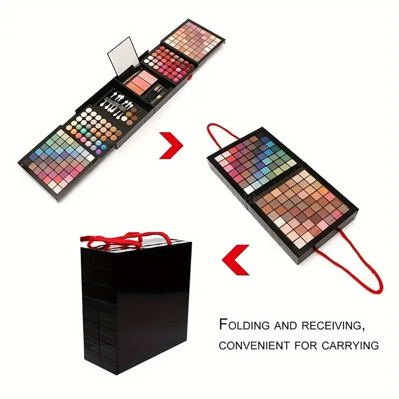 177 Color All-in-One Makeup Set with Mirror - Waterproof Kit