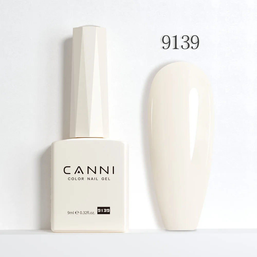 CANNI Hema Free Nail Gel Polish Fall Color Collection Semi Permanent Diamong Long Wear Top Coat Red Gorgeous JellyNude Color 9ml