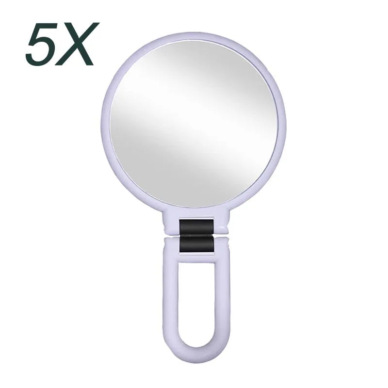 New 2/5/10/15x Magnifying Makeup Mirror Women's Pocket Mirror Small Folding Mirror for Table HUAZJ06
