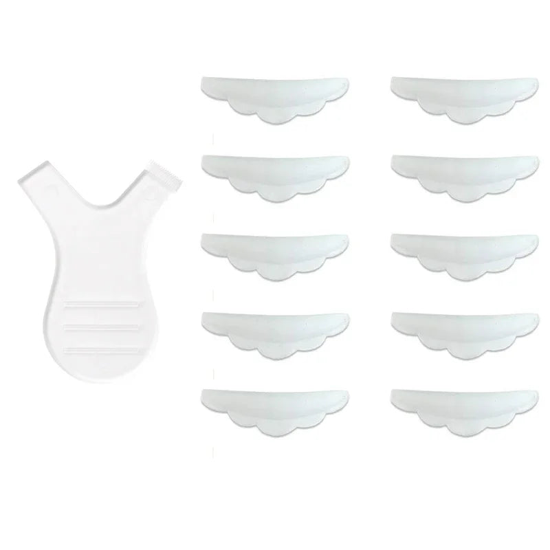 5Pairs Silicone Eyelash Perm Pad Y Eyelash Brush 3D Eyelash Curler Applicator Makeup Lifting Tools Lashes Rods Shield