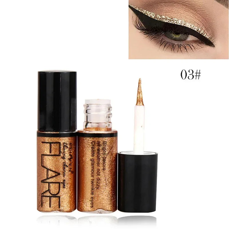 1pcs Big Double-headed seal eyeliner Waterproof and quick-drying black liquid eyeliner small lash glue pen Eye makeup cosmetic