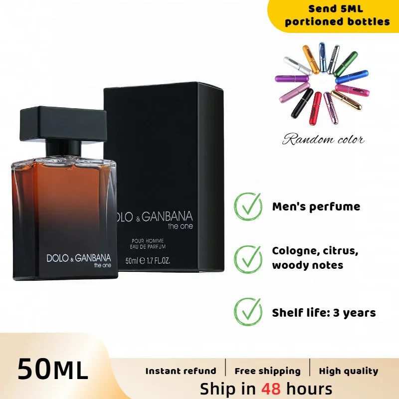 50ML Brand Men's Perfume Natural Taste Parfum Woody Note Flirting Pheromone Long Lasting Irresistible  Cologne Dating Deodorants