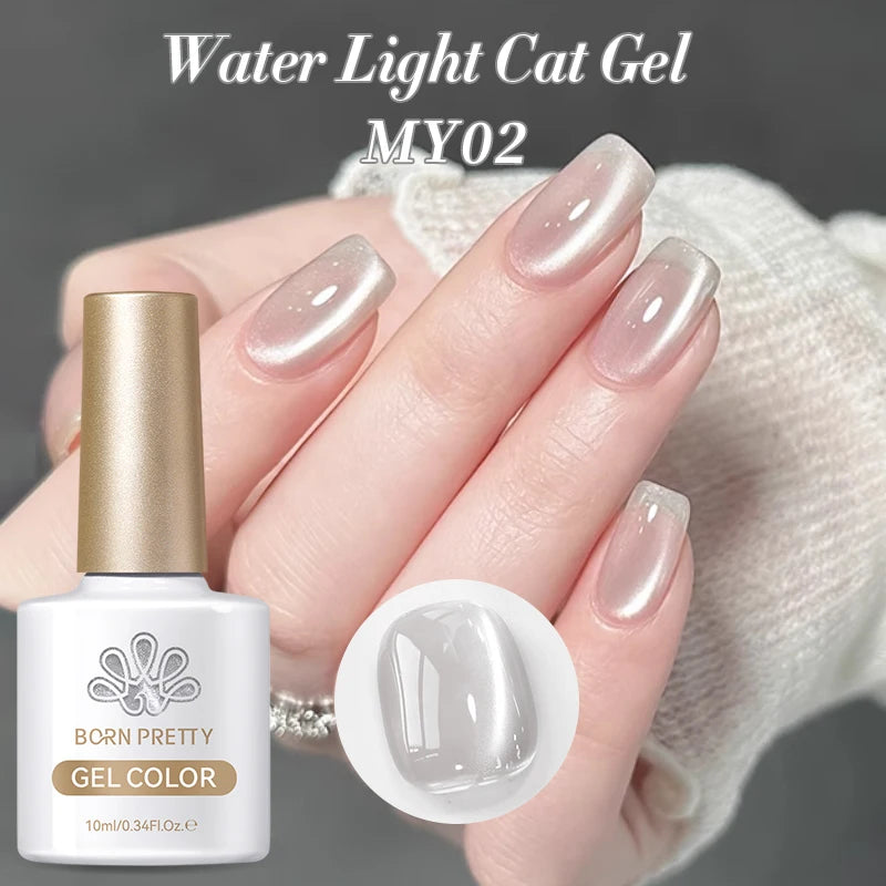 BORN PRETTY 10ml Wishing Apple Red Glass Bead Cat Magnetic Gel ultra Shine Soak Off UV Gel Nail Art Varnish Nail Supplies