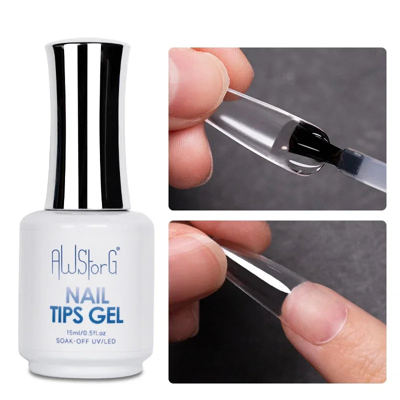 AWStorG 15ML Magic Remover  Fast Nail Gel Polish Clean UV Soak Off Semi Permanent Varnish Nail Art Removal Tools Manicur