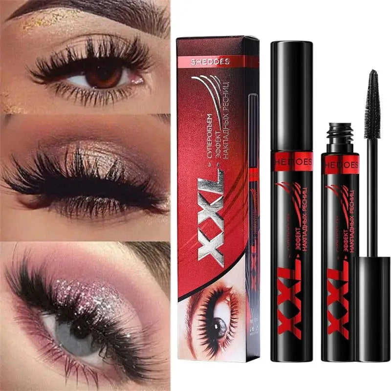 3D Waterproof Mascara - Black Volume & Lengthening Hyper-Curl