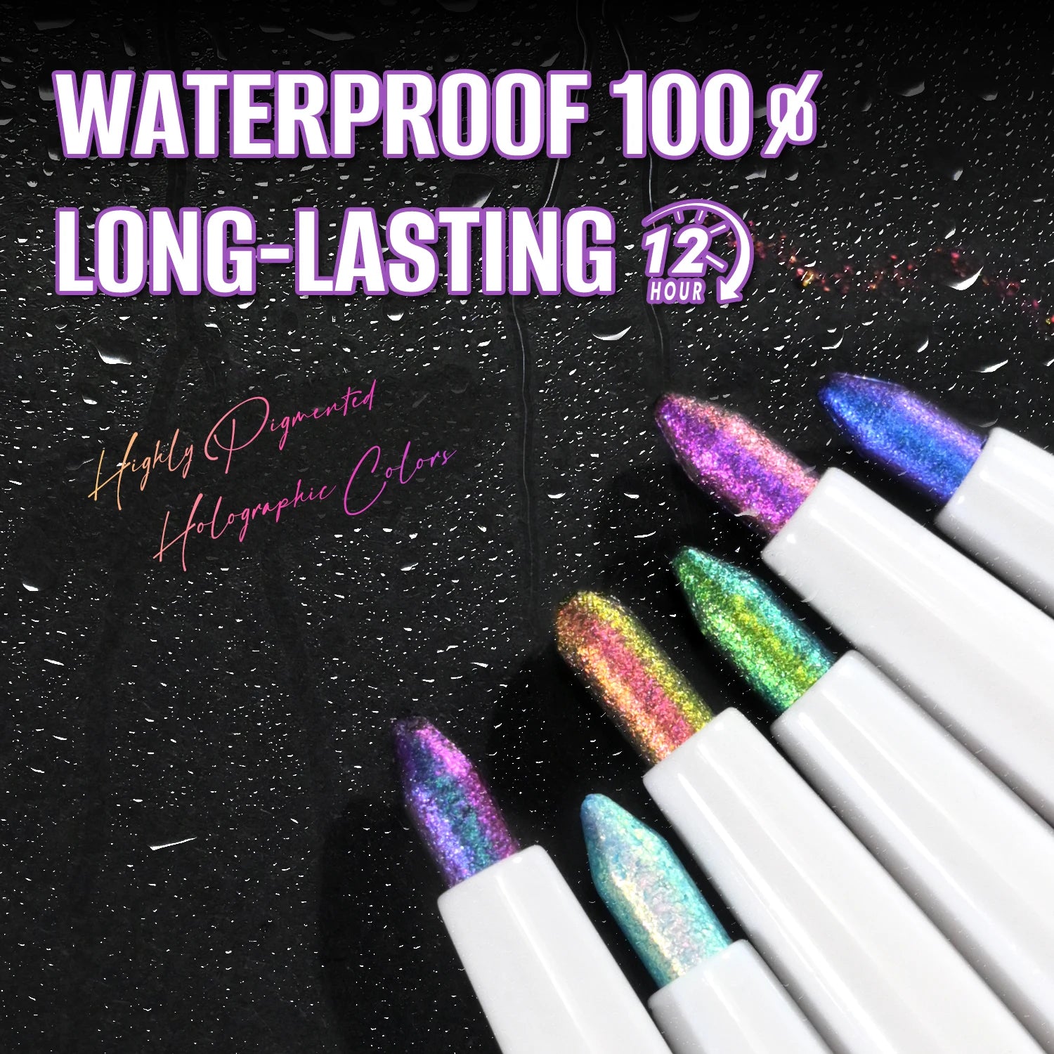 CHARMACY Multichrome Eyeliner Gel Pencil Vegan Smooth Waterproof Eye Liner Long Lasting Cruelty-free Chameleon Eye Makeup