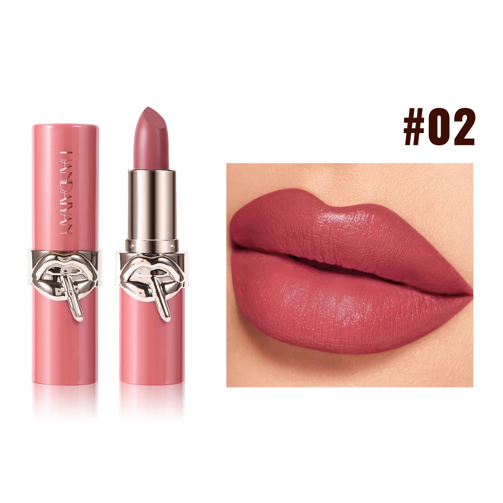 Long Lasting Velvet Lipstick Creamy Moisturizing Waterproof Non Stick Cup Rich Color 6 Shades Smooth Lip Makeup Women