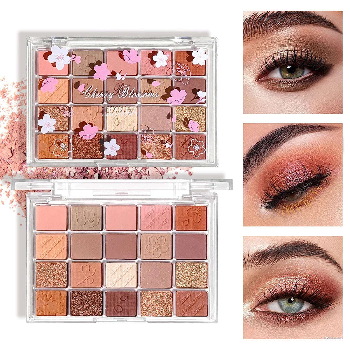 20-Color Eyeshadow Palette - Shimmer & Matte Pigmented