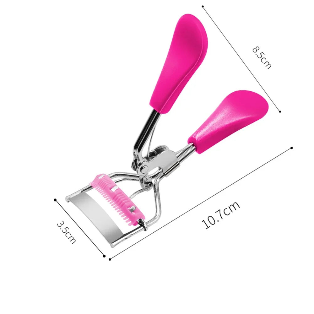 CNKESS  1Pc Pro Makeup Eyelash Curler Beauty Tools Lady Women Nature Style Cute Eyelash Handle Curl Eye Lash Curler random color