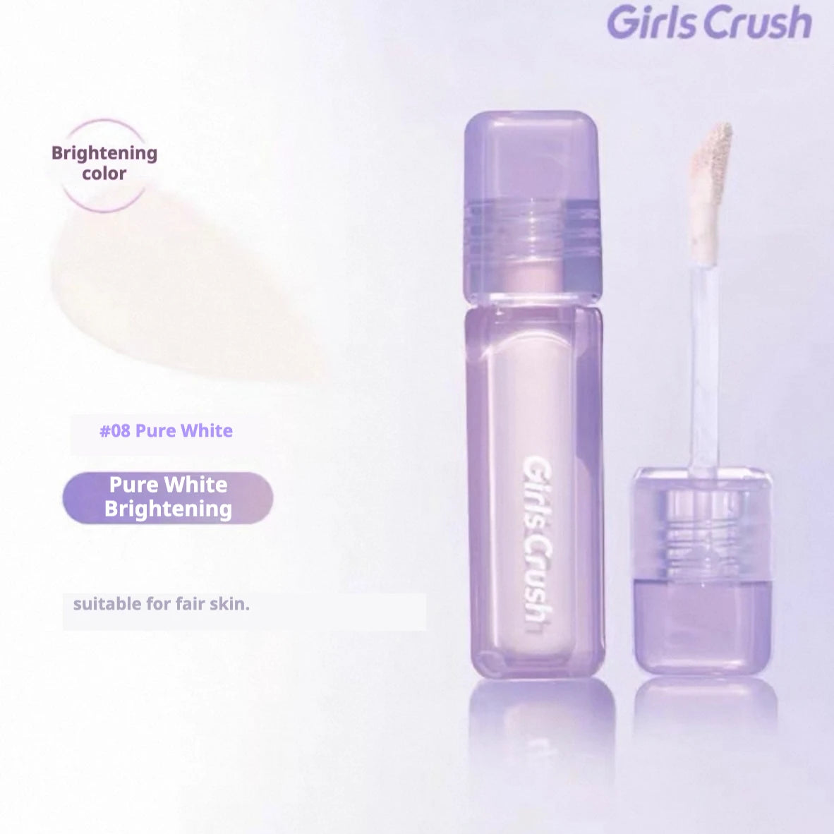Girlscrush Liquid Concealer Facial Brightening Velvet Sunscreen Mark Expand Moisture Skin Application Holding Makeup