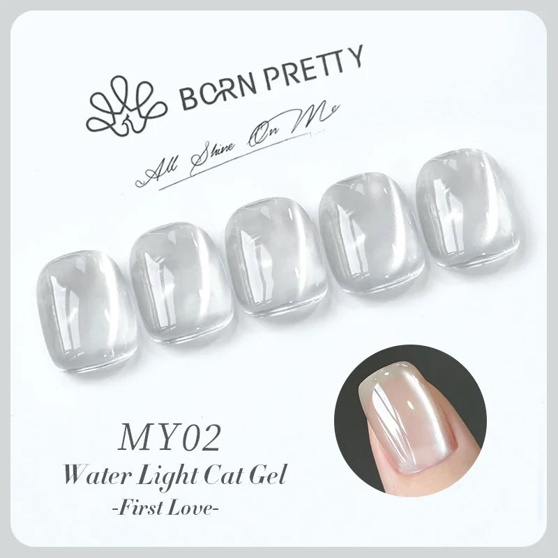BORN PRETTY 10ml Fruit Purple Grape Cat Magnetic Gel Nail Polish 2025 New Whitening Guava Glass Beads Varnish Nail Supplies