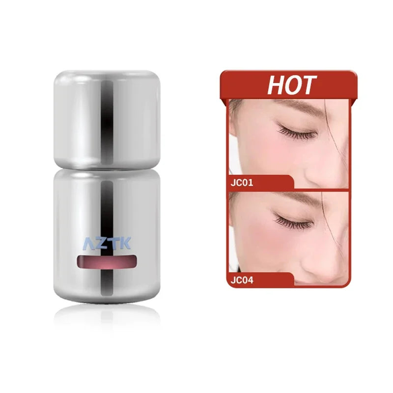 AZTK Liquid Blush Expand Shrink Matte Atmosphere Contorting Brightening Lifts Complexion Cheek Blue Cheek Purple Blush Girl
