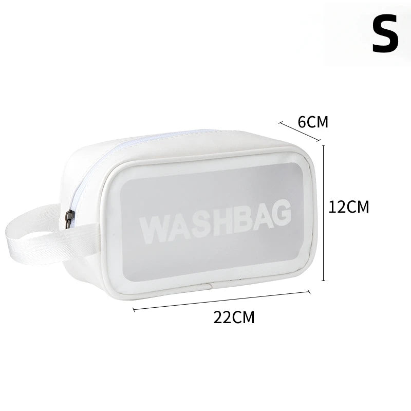 Portable Travel Wash Bag Female Transparent Waterproof Makeup Storage Pouch Large Capacity Cosmetic Organizer Beauty Women Case