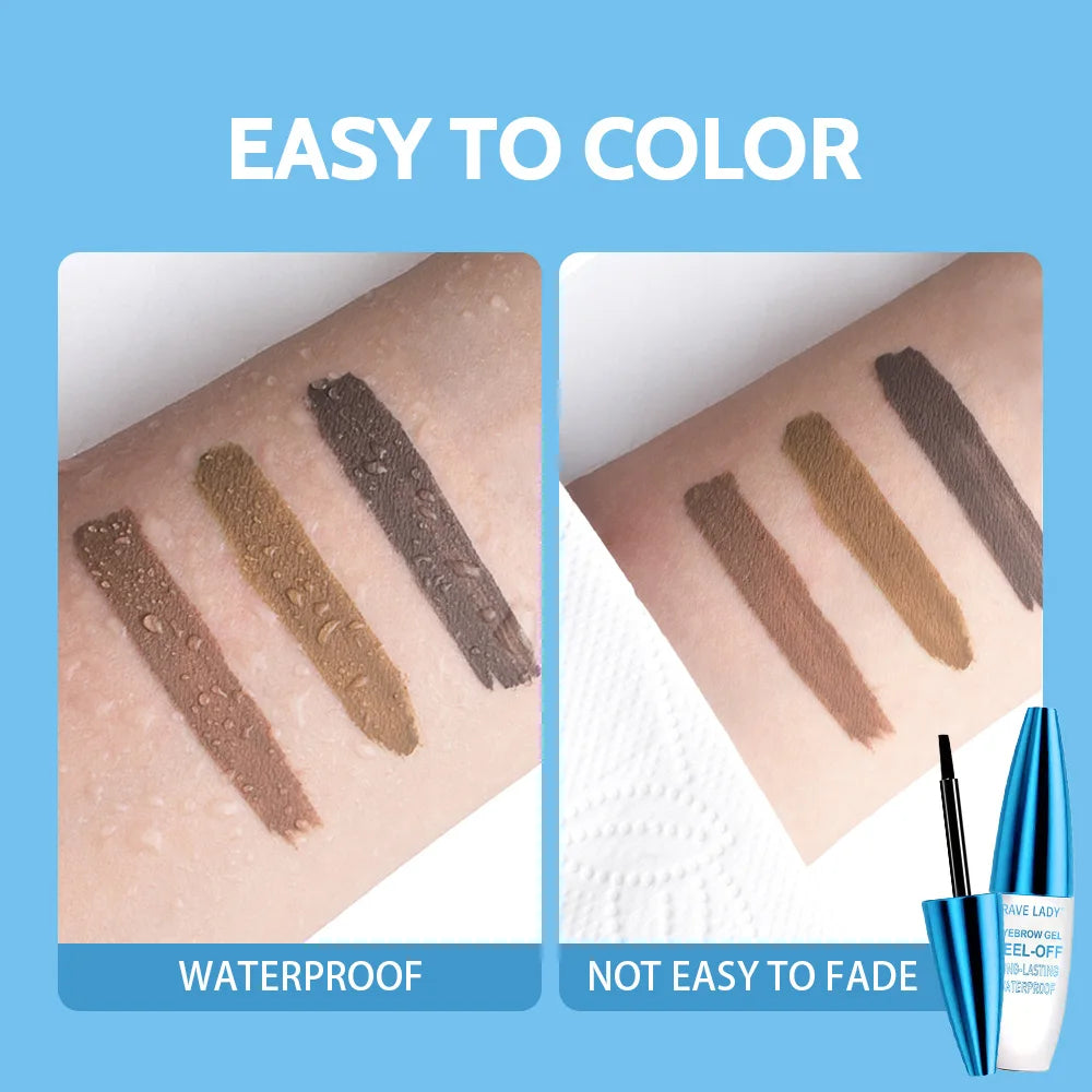 Rave Lady Peel-Off Eyebrow Gel - Waterproof Tinting Liquid 10g