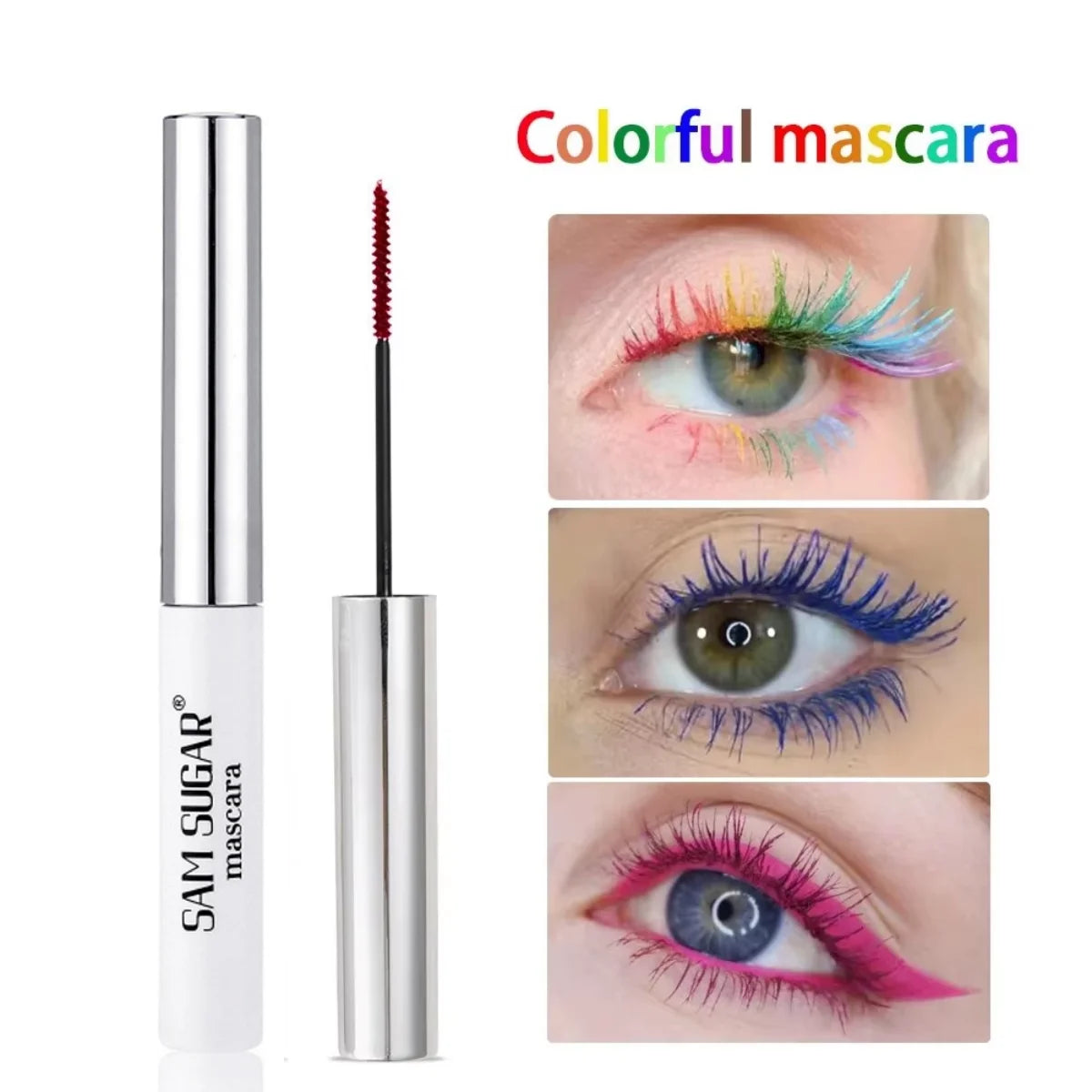 Waterproof Voluminous Colored Mascara - Curling & Lengthening
