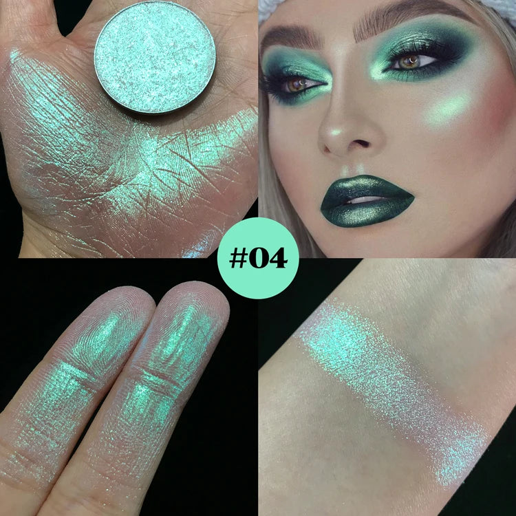 Monochrome Chameleon Highgloss Glitter Multi-use Eye Shadow Powder Glitter Metallic Aurora 3D Nose Shadow Brightening Cosmetic
