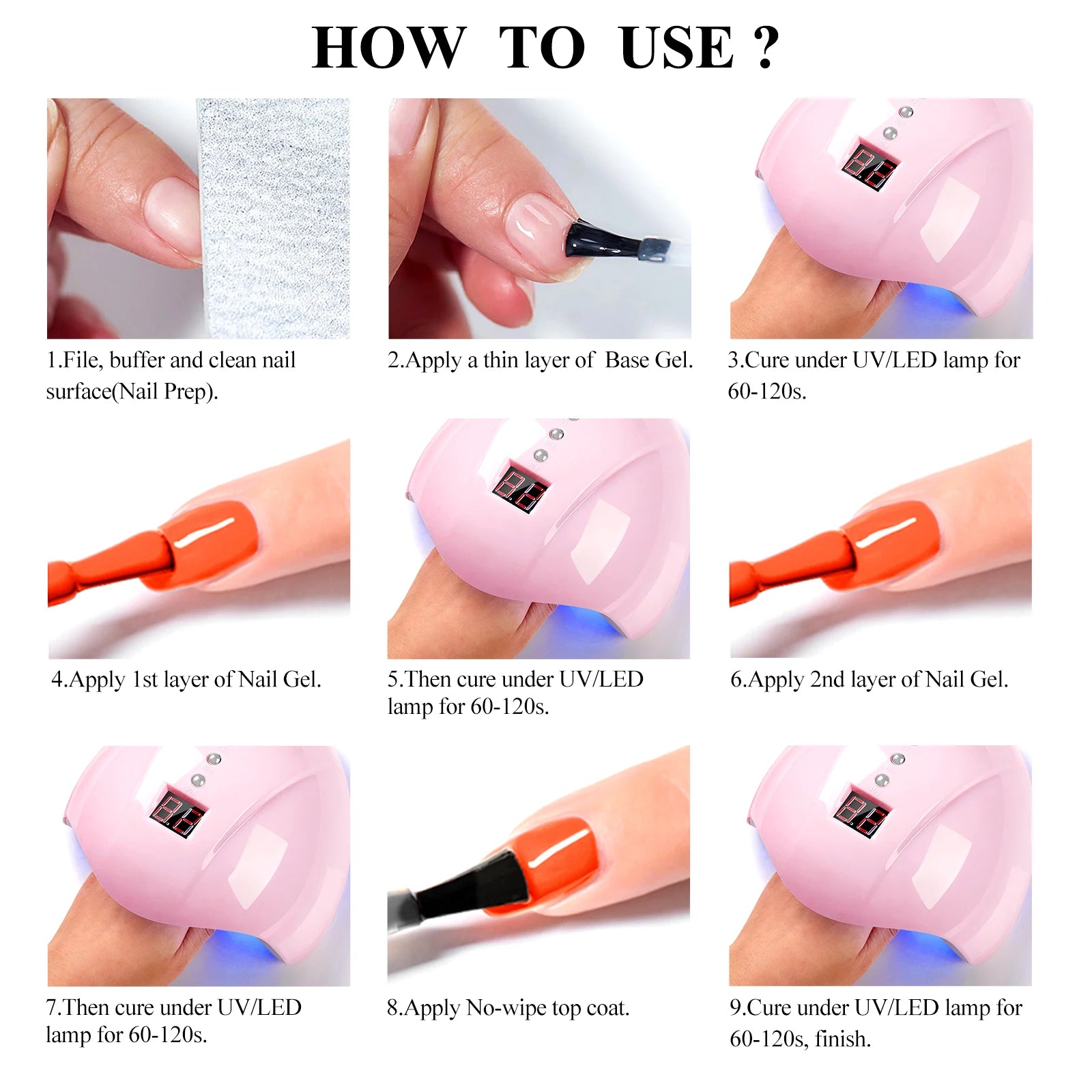 12pc All-season Nail Gel Polish Set Multicolor TPO HEMA Free Long-Lasting UV LED Nail Supplies for Women Daily & Party Wearing
