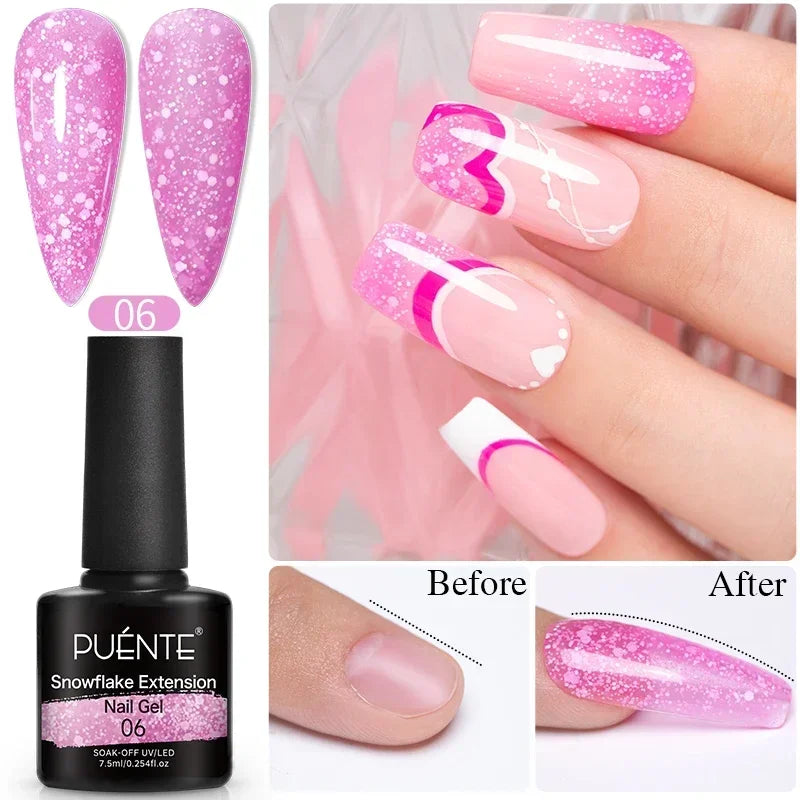 PUENTE Fruit Series Cat Magnetic Gel Nail Polish Summer Green Purple Pink Cat Eye Nail Gel Soak Off UV Semi-Permanent Varnish