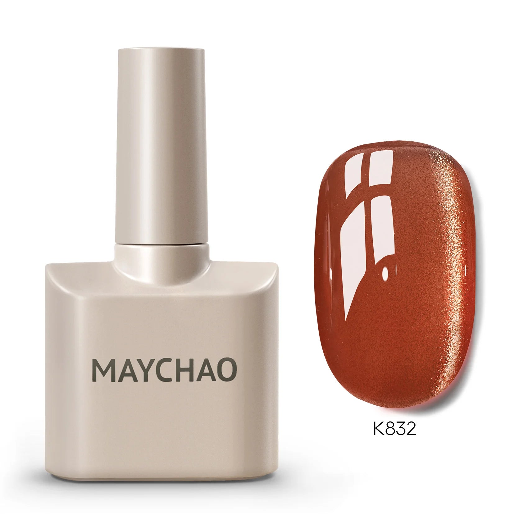 MAYCHAORomantic Galaxy Cat Eye Gel Nail Polish With Magnet Soak off UV Holographic Magnetic Rainbow Gel Polish for Nail Manicure