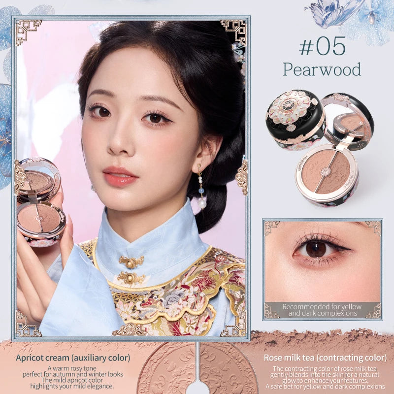 Flower Knows Butterfly Cloud Collar Collection Rouge Box Highlighting & Blush Duo Powder Brightening Auxiliary colors 6g