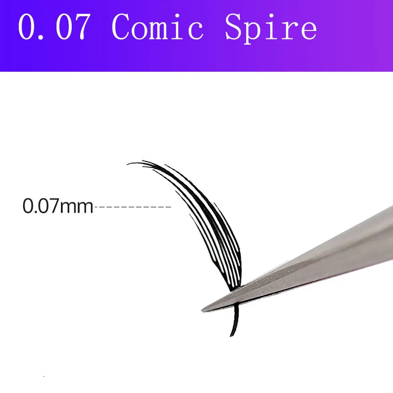 MARIA Comic Spire Eyelash Extension Individual Natural Cashmere Manga False Eyelashes Super Soft Feather Shape Pteris Lashes