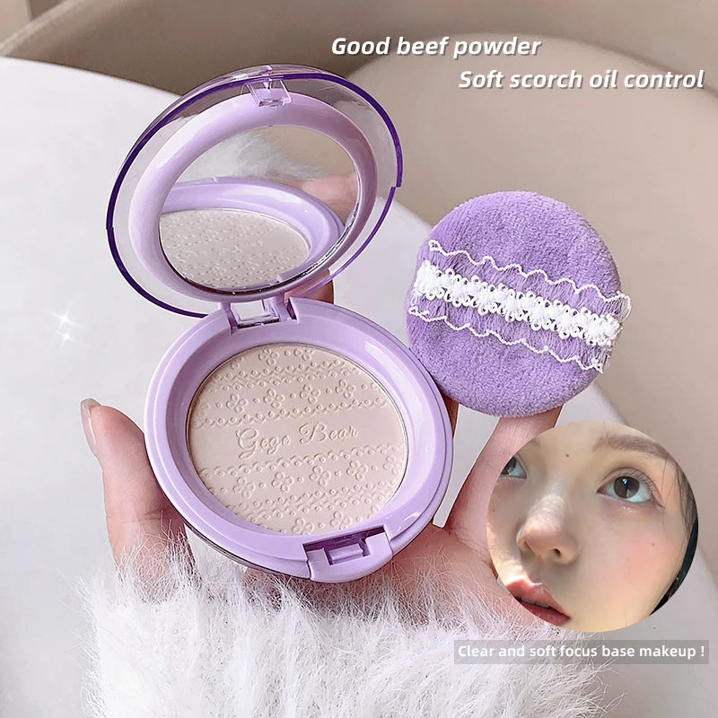 Gege Bear Bare Sensation Translucent Setting Powder — Brightening, Long-Lasting, Concealing, Matte Soft Focus Finish