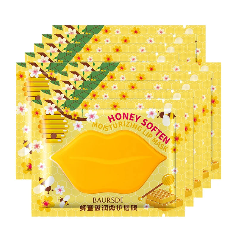 5/10pcs/lot Collagen Nourishing Lip Mask  Moisturizing Fruits Essence Firming Anti Wrinkle Lip Patch Skin Care