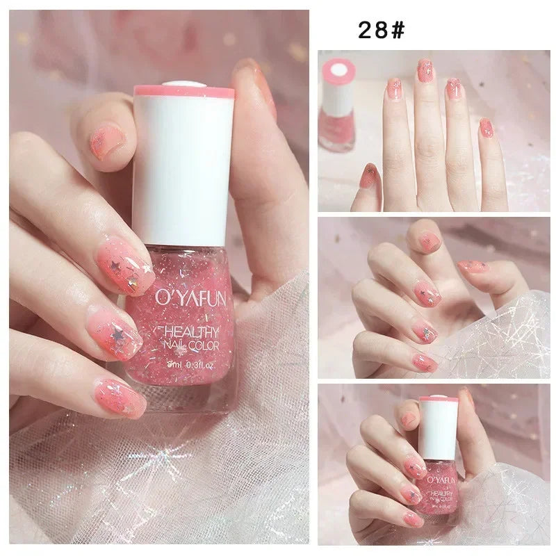 40 Colors Autumn Brown Colors Series Gel Varnish Water Based Nail Polish  Water Based No Baking Quick Dry Peel Off Nail Varnish