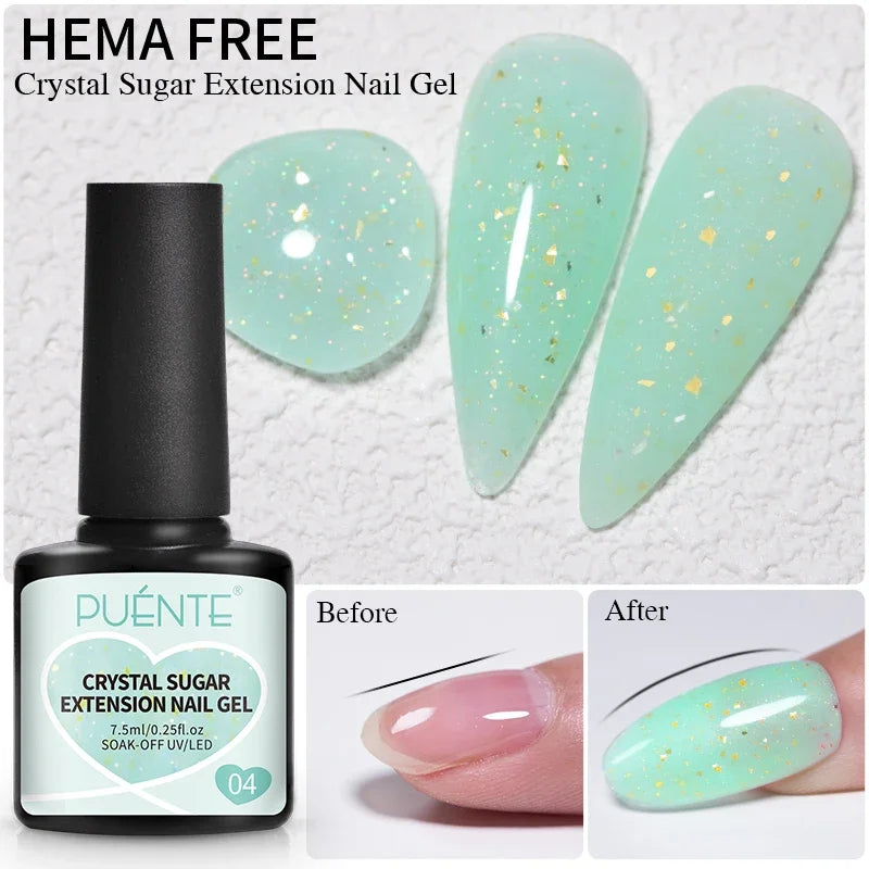 PUENTE 5ml Metallic Painting Liner Gel Polish Bright Mirror Effect Semi-Permanent UV Nail Varnish For Stunning French Nail Art