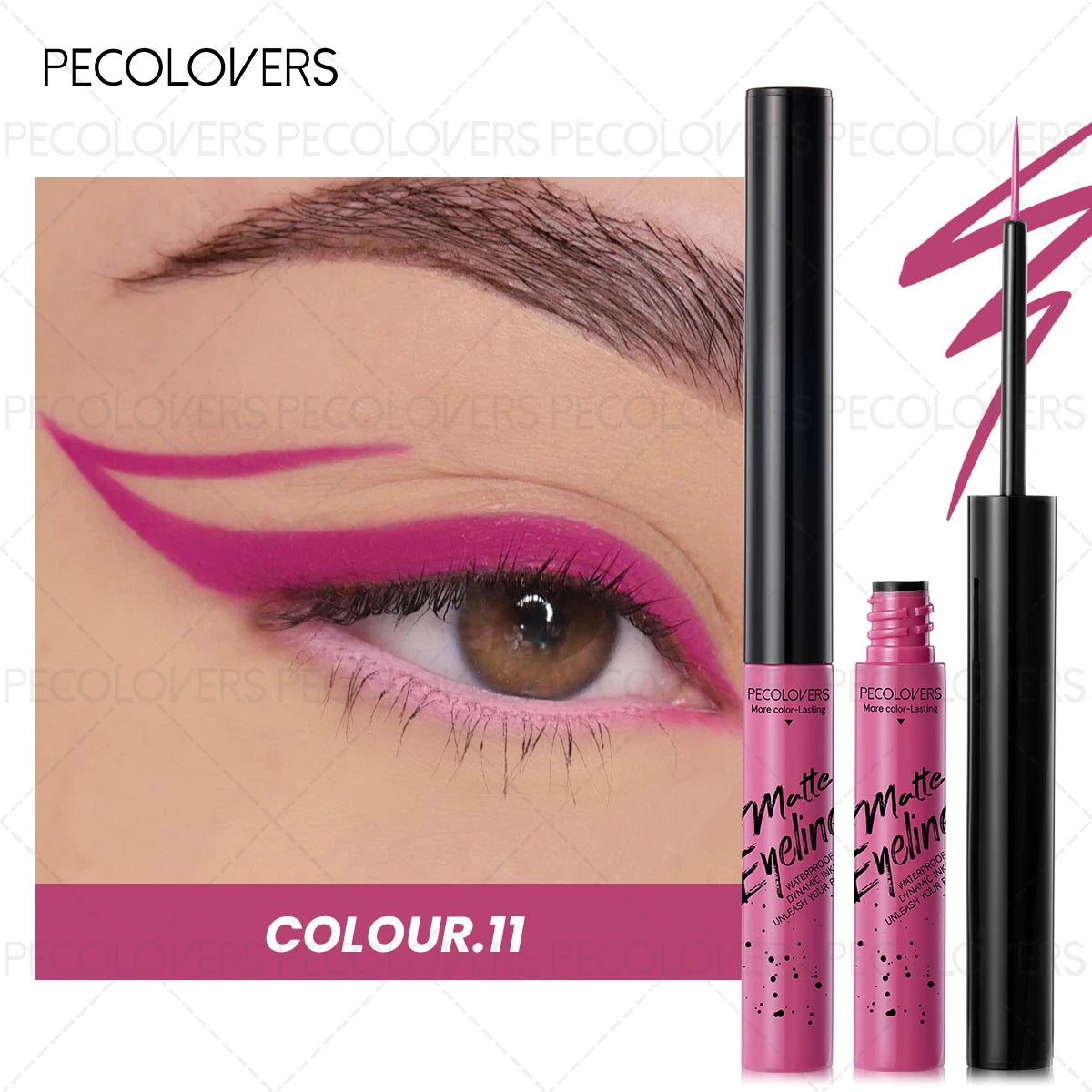 1PC Matte Color Eyeliner Pen Liquid, Durable, Easy to Color, Fast Drying, Smooth, Not Easy to Take Off Makeup