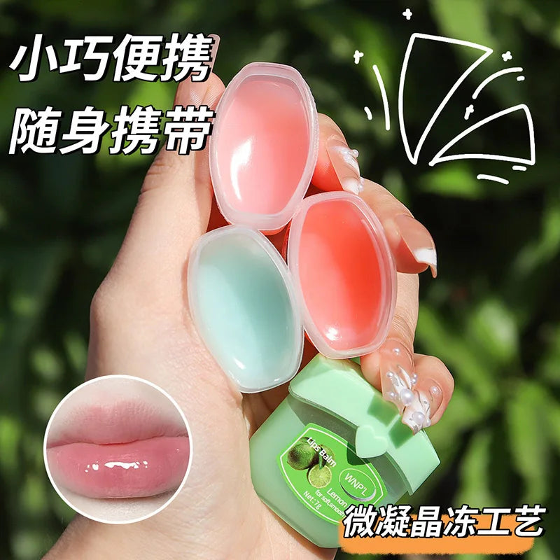 Fruit Series Lip Balm Set Lips Avocado Honey Peach Cream Lip Mask Natural Nourishing Plant Lip Balm Lips Care