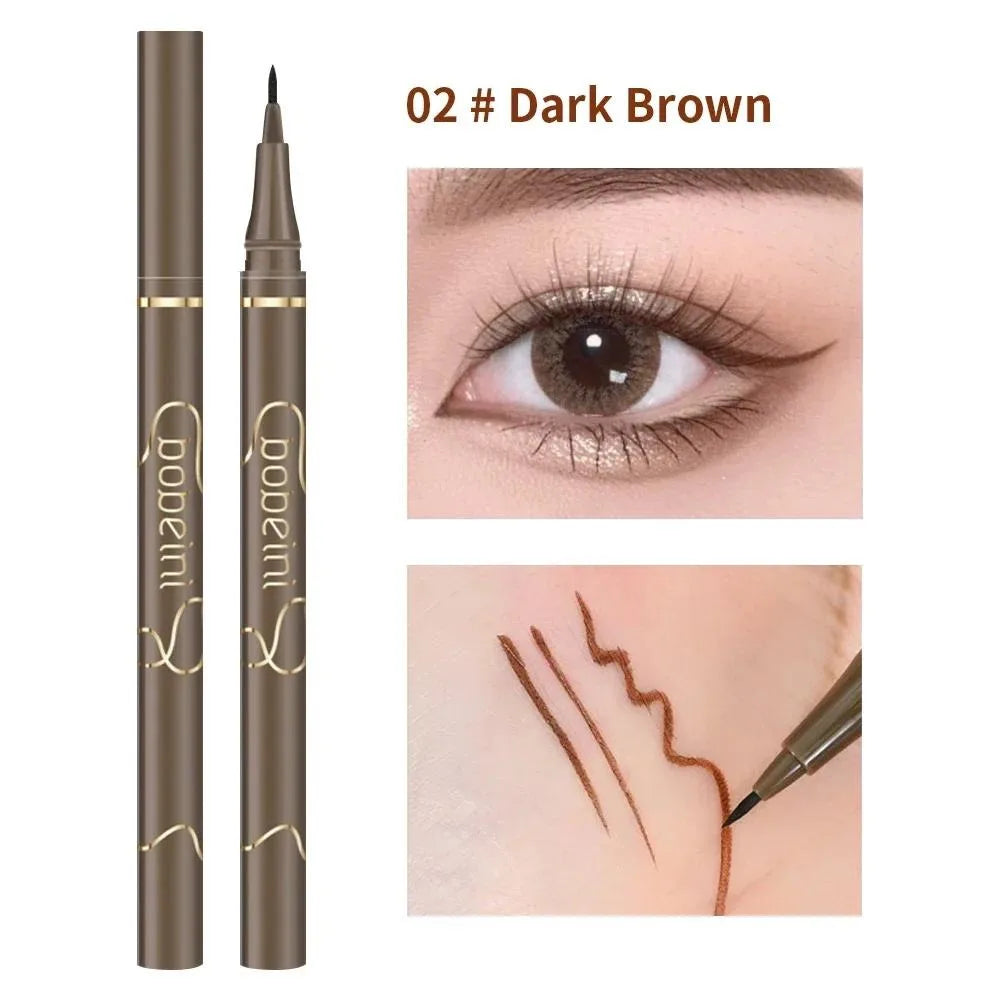 Waterproof Quick-Drying Liquid Eyeliner - Ultra-Fine Matte Finish