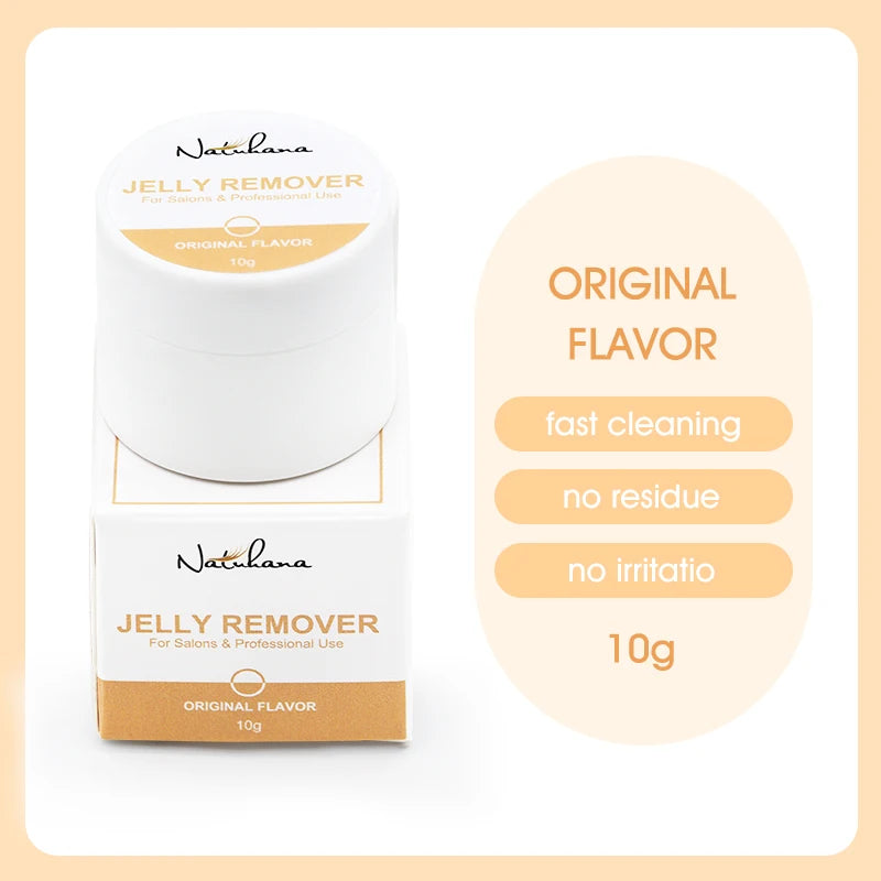 NATUHANA 10g/15g Grafting Eyelash Extension Glue Cream Remover Non-irritating Plant Lashes Gel Remover Adhesive for Makeup Tools