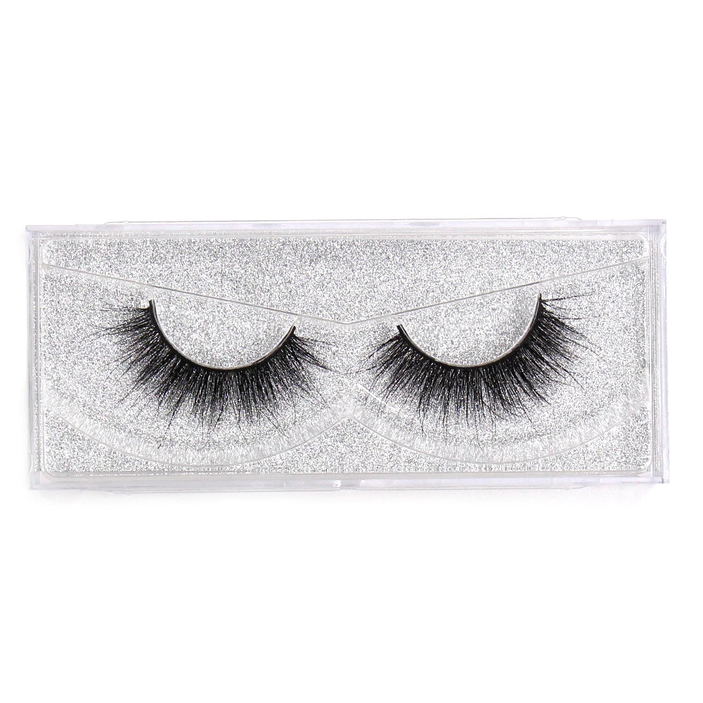 LEHUAMAO 5D Mink Hair False Eyelashes Wispy Cross Natural Mink Lashes Fluffy Eyelash Extension Tools Makeup Handmade Eye lashes