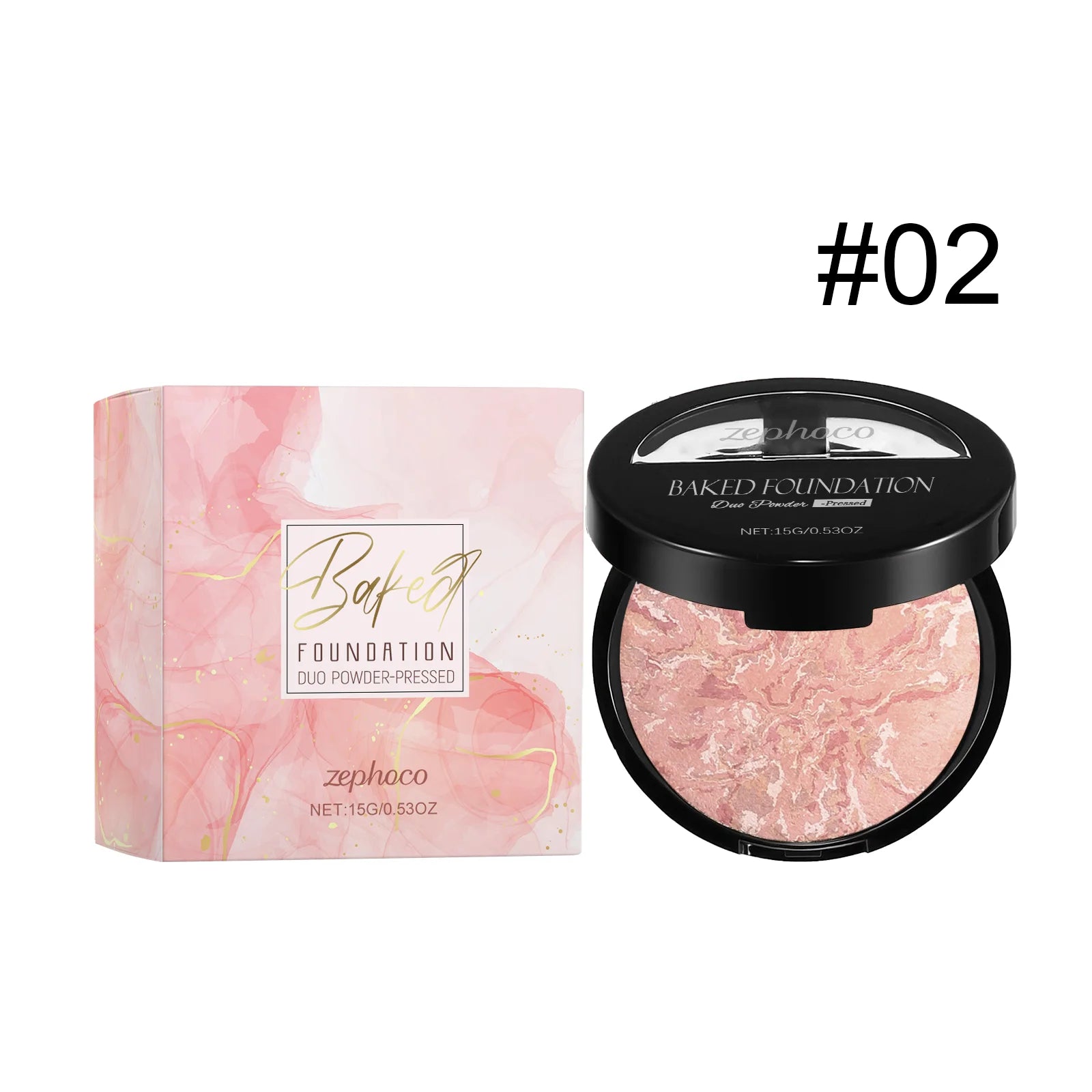 Full Coverage Pressed Powder Foundation Oil Control Brightening Waterproof Lasting Flawless Finishing Powder Face Makeup Setting