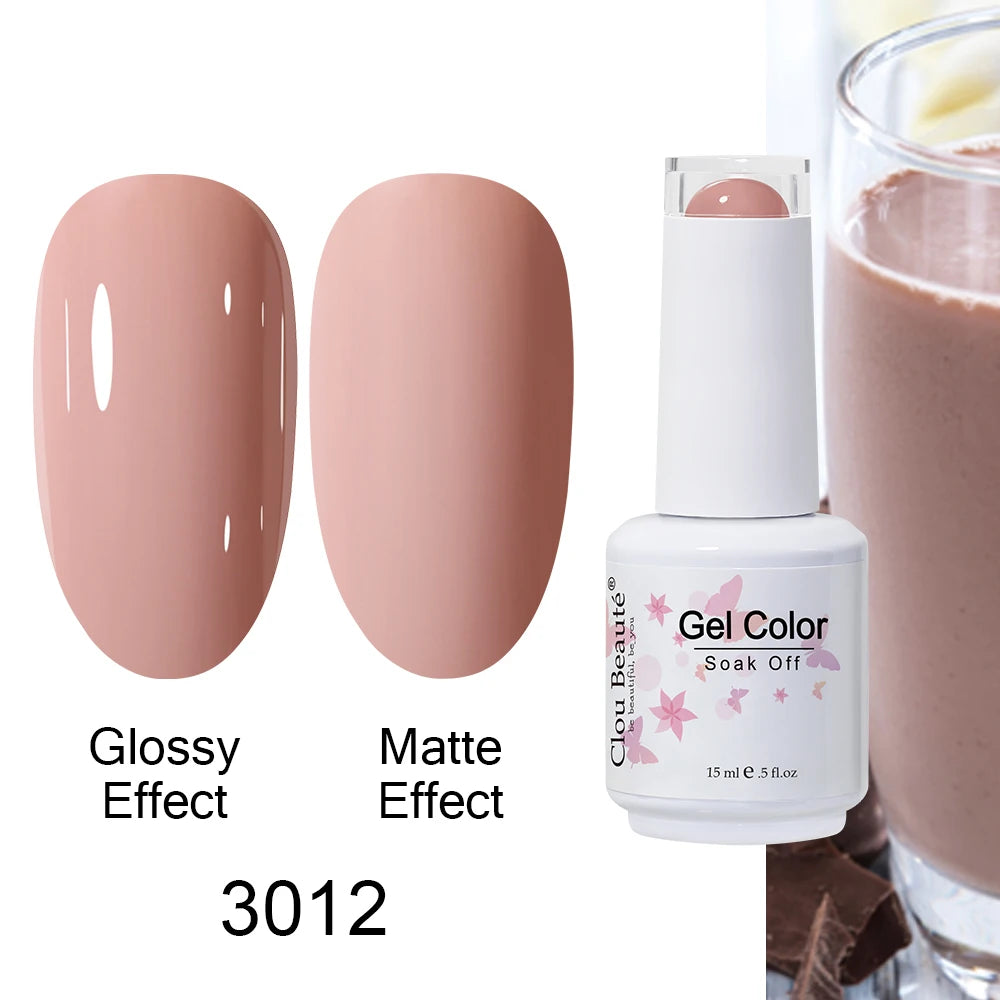 Clou Beaute Royal Blue Color Winter Trendy Semi Permanent Nail Art Manicure Varnishes Gel Nail Polish Hybrid Base Gel Top Coat