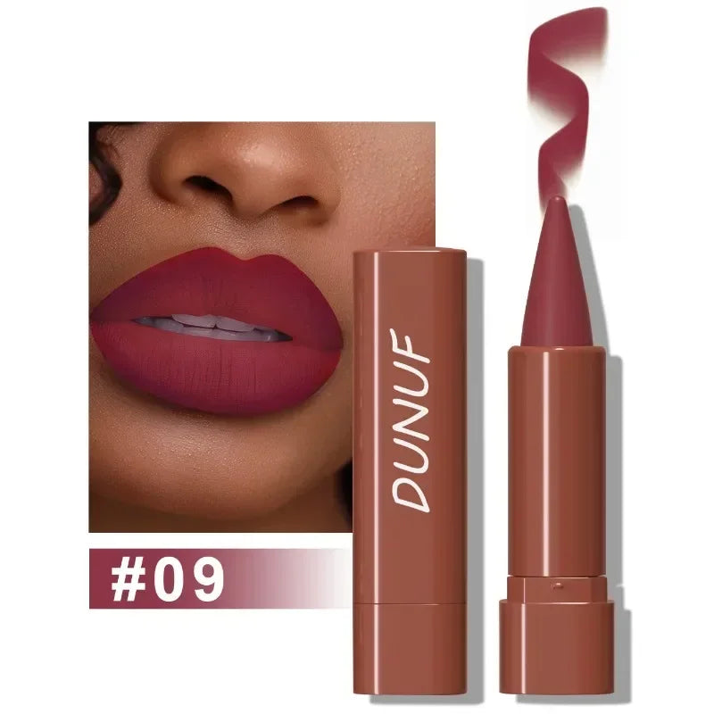 Nude Brown Lip Liner Pencil Velvet Matte Lipstick Lasting Waterproof Rendering Non-stick Cup Makeup Lips Liner Woman Cosmetics