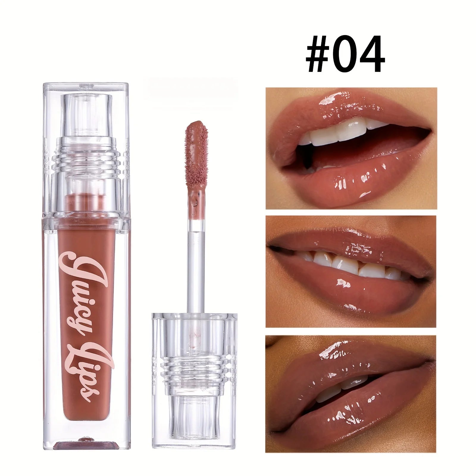 Hydrating Crystal Lip Oil - Plumping & Moisturizing Gloss Tinted