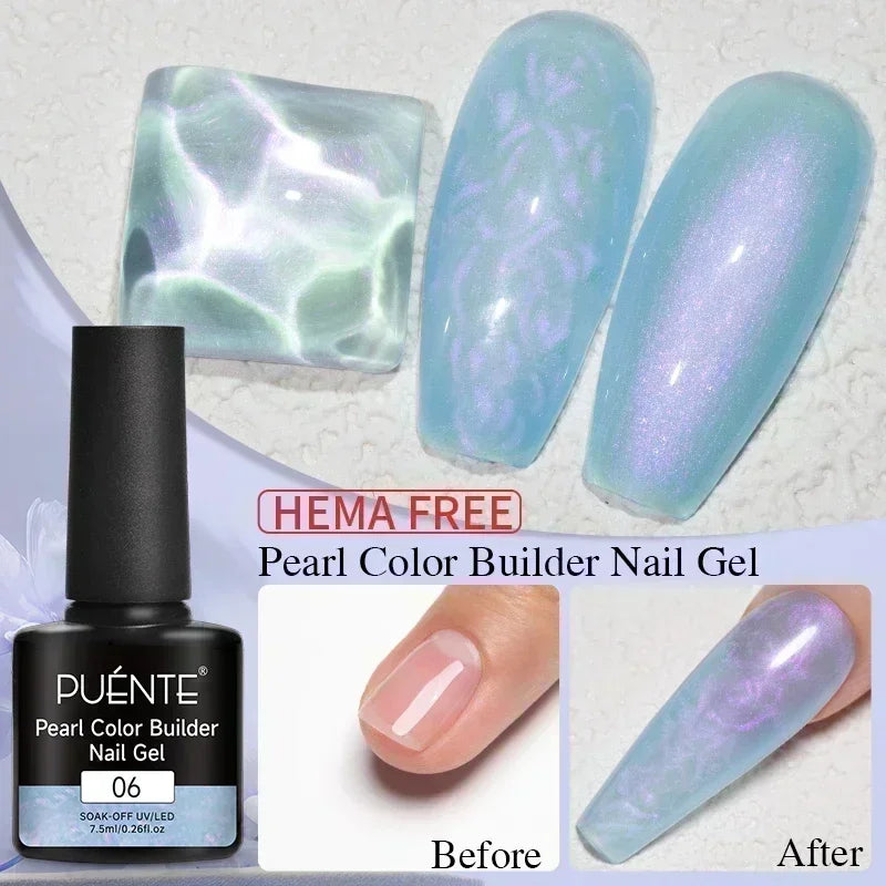 PUENTE Fruit Series Cat Magnetic Gel Nail Polish Summer Green Purple Pink Cat Eye Nail Gel Soak Off UV Semi-Permanent Varnish