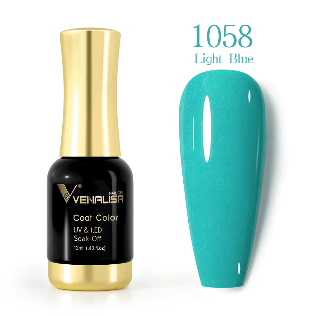 Venalisa 12ml Platinum Gel Nail Polish Super Shiny Effect Nail Gel Perfect Soak off UV&LED Nail Color Foil Chrome Gel Polish