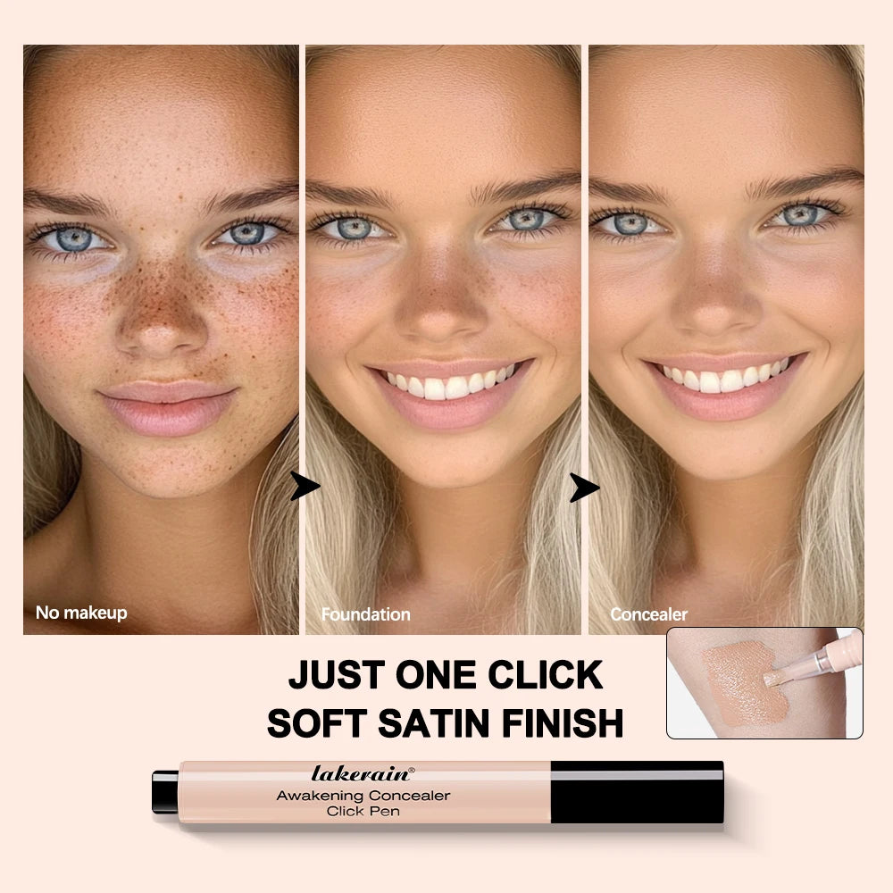 Liquid Press Concealer Click Pen - Brightening Face Makeup 3.5g