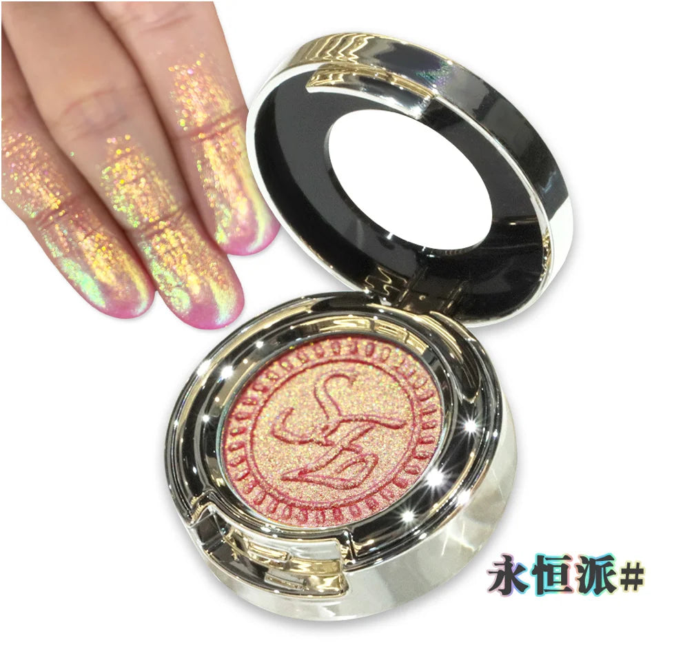 SheenEffect chameleon pigment Eyeshadow Single eye shadow Long-lasting Highlighter Easy to blend portable Makeup Cosmetics