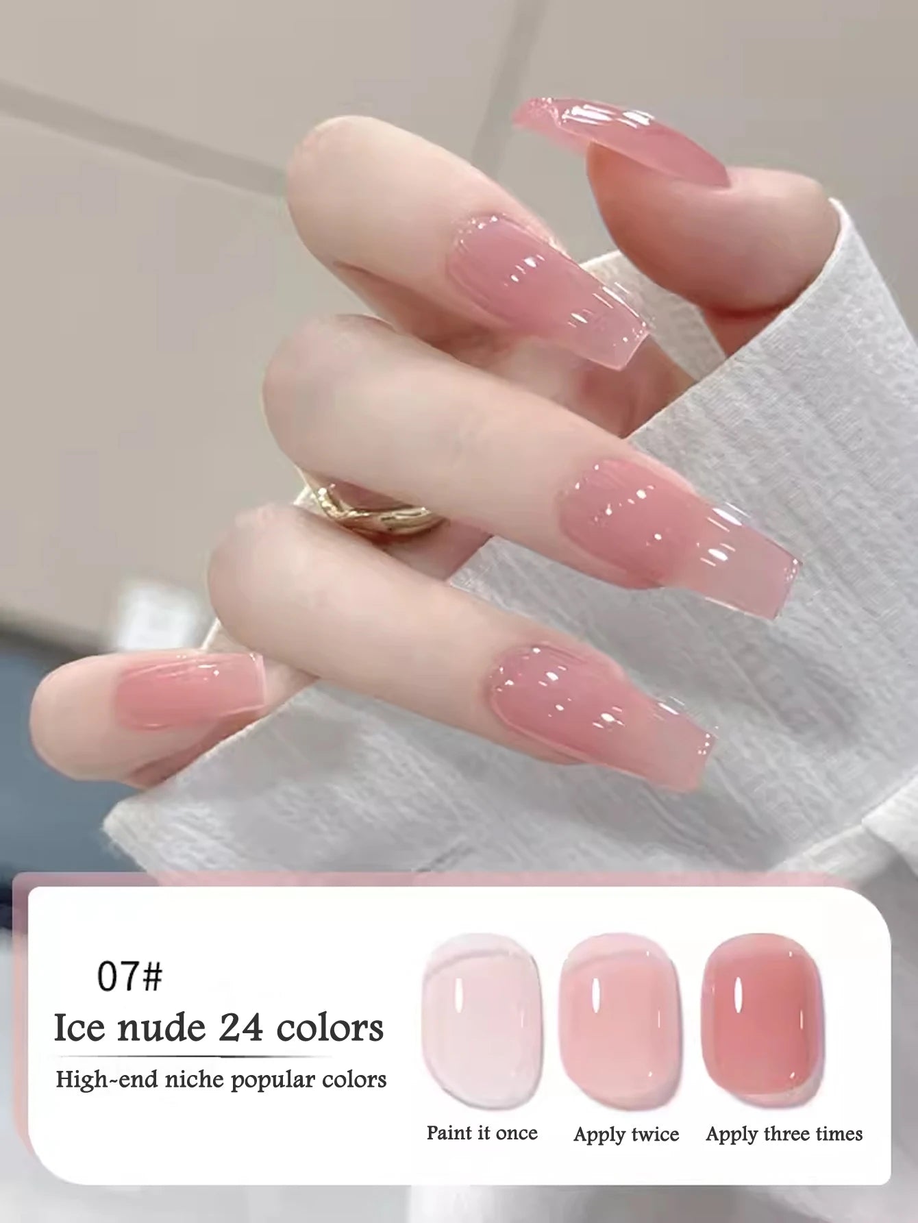 10ML 1-24PCS Milk White Jelly Gel Nail Polish Nail Art 2026 New Popular Nail Supplies UV LED Light Nails Black Red Nails