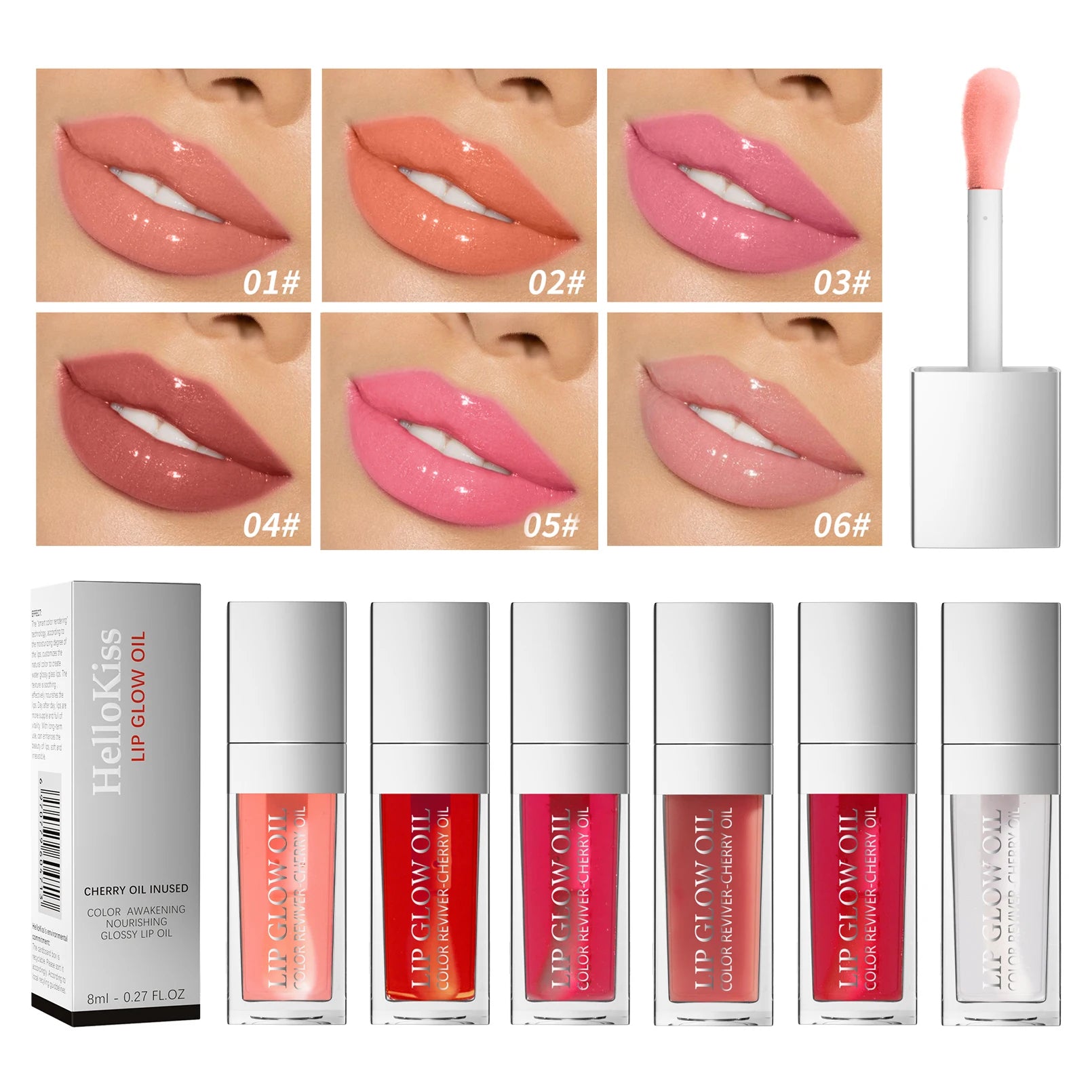 Crystal Jelly Moisturizing Plumping Lip Glow Oil - 8ml