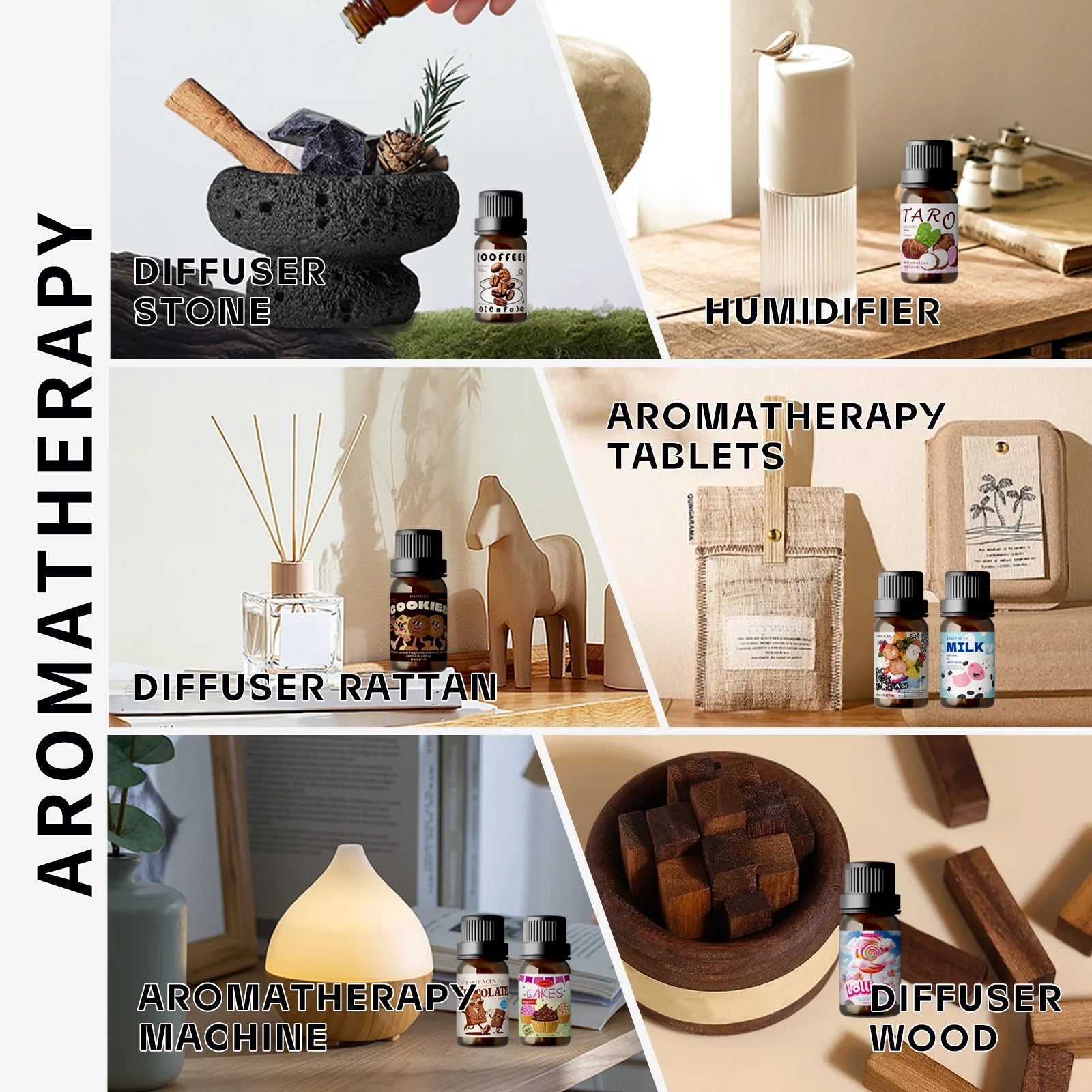 18 type Gourmet Essential Oils Perfumes Fragrance Is Long-Lasting For Skin、Diffusers、Candles Making Gifts For Women