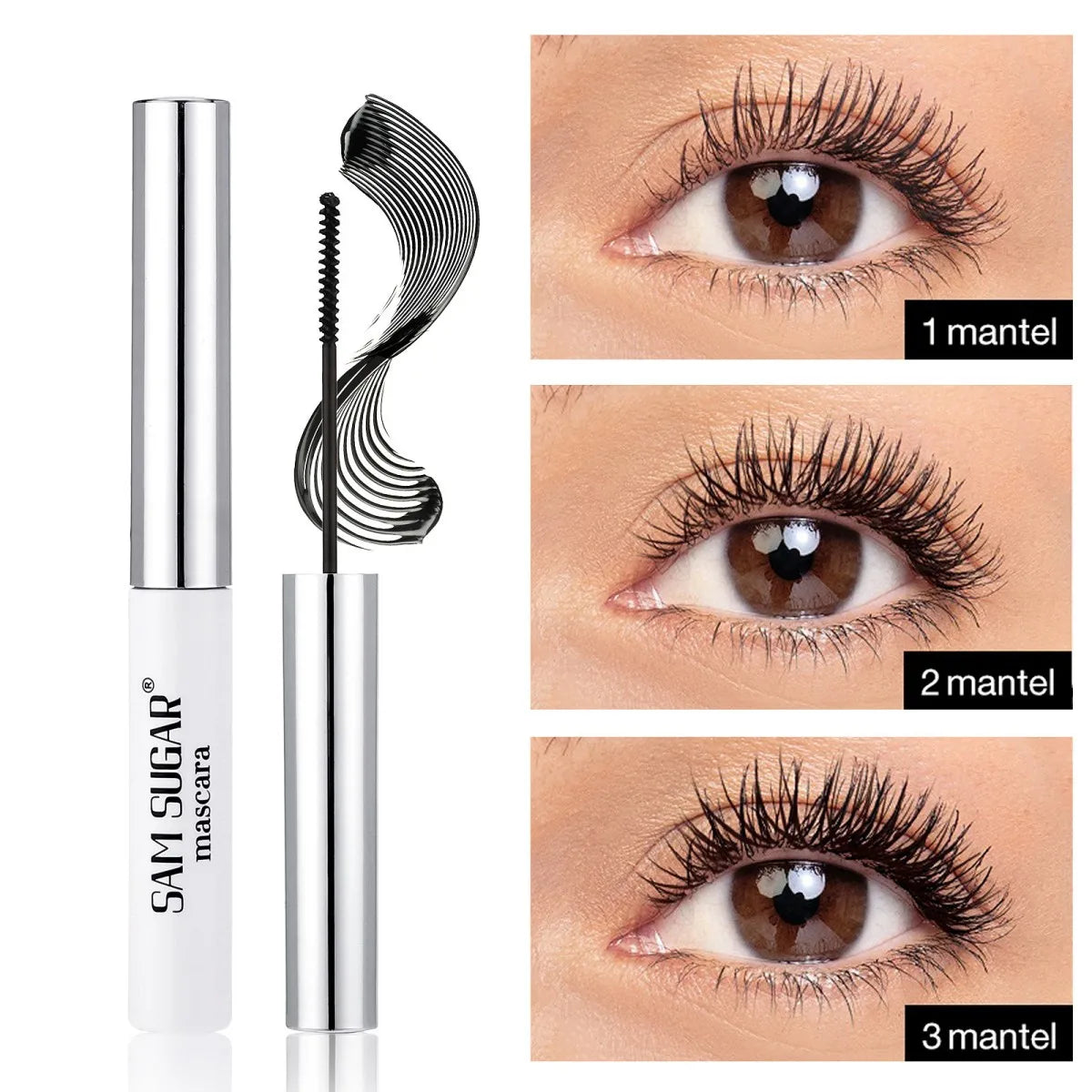 Waterproof Voluminous Colored Mascara - Curling & Lengthening