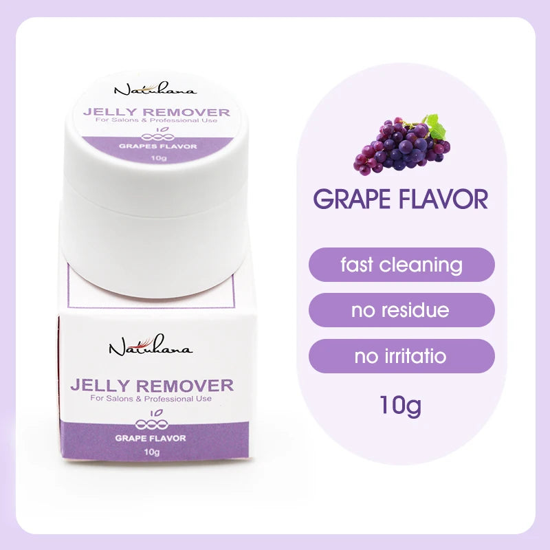 NATUHANA 10g/15g Grafting Eyelash Extension Glue Cream Remover Non-irritating Plant Lashes Gel Remover Adhesive for Makeup Tools