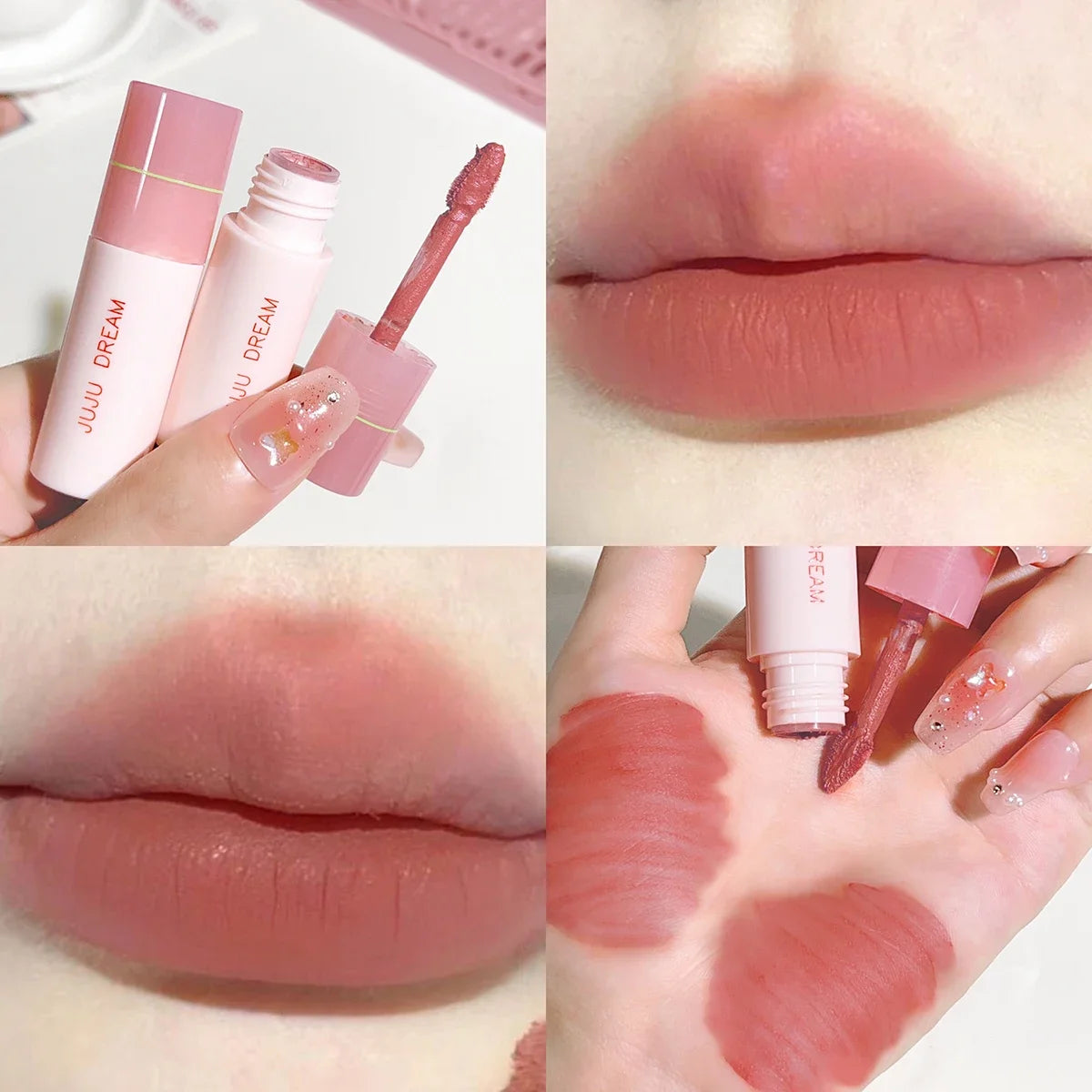 JUJU Dream Small milk tube lip gloss, airy white, matte lifting, lipstick, velvet, matte lip gloss, lip gloss