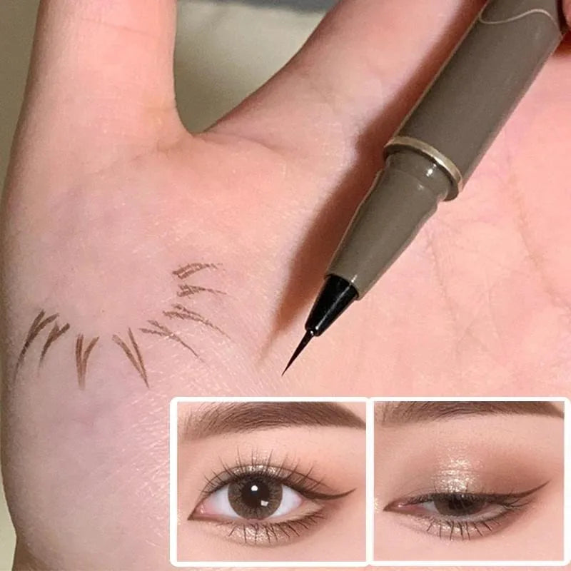 Waterproof Quick-Drying Liquid Eyeliner - Ultra-Fine Matte Finish